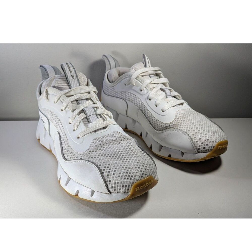 Reebok Zig Dynamica White Mesh Lifestyle Sneakers Women’s US 8.5 EUR 39